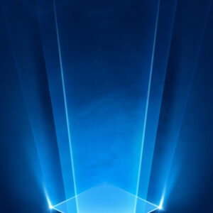 Futuristic Luminous Quantum Chip Digital Concept